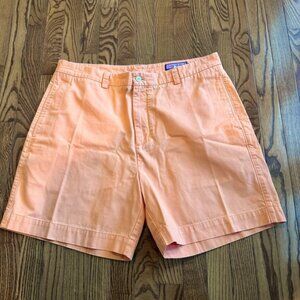 Vineyard Vines Orange Chino Cotton Dock Shorts 38 7"